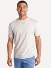 True Grit Men's Slub Short Sleeve Contrast Stitch Crew Tee