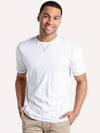 True Grit Men's Slub Short Sleeve Contrast Stitch Crew Tee