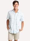 True Grit Men's Island Time Button Down Shirt