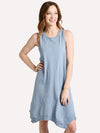 Dylan Cotton Slub Hanky Hem Dress