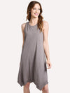 Dylan Cotton Slub Hanky Hem Dress