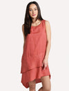 Dylan Double Layer Fray Hem Dress