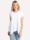 Dylan Soft Slub Short Sleeve Hanky Hem Tee