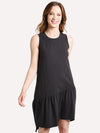 Dylan Cotton Slub Asymetric Tank Dress