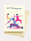 Seltzer Yoga Birthday Card