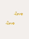 Tai Simple Single CZ Love Stud Earrings