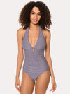 Helen Jon Mini Gingham Key Hole One Piece