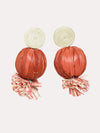 Serefina Raffia Pom Pom Earring