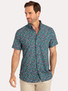 Mizzen+Main Meadows Floral Print Short Sleeve Button Down Shirt