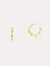 Tai Small Hoop Earrings with CZ Drops