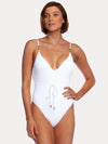 Trina Turk Cabana Solid v Plunge One Piece