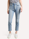 Agolde Riley Hi-Rise Straight Crop Jean