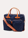 Peter Millar Crown Seal Canvas Briefcase