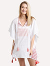 Amita Naithani Sunny Isles Ombre Embroidered Poncho