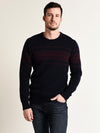 Hartford Bicolor Jacquard Crew Pullover