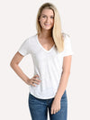 Hartford Women's V-Neck Linen Jersey Tee