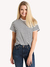 ATM Women's Classic Jersey Striped Short Sleeve Boy Tee