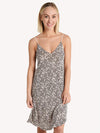 ATM Women's Lunar Leopard Slub Jersey Slip Dress