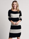 ATM Rugby Stripe Sweater Dress