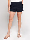 ATM Frayed Hem Cotton Poplin Boyfriend Shorts