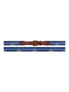 Smathers + Branson Crossed Clubs Needlepoint Belt