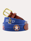 Smathers & Branson Houston Astros World Series 2017 Needlepoint Belt