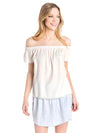 Bella Dahl Frayed Hem Off The Shoulder Top