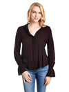 Bella Dahl Ruffled Back Shirt