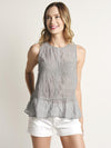 Bella Dahl Hi Lo Peplum Tank