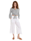 Bella Dahl Frayed Crop Wide Leg Pant