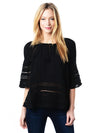 BB Dakota Tatiana Lace Trim Top