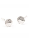 Tai Simple Silver CZ Circle Studs