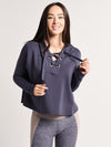 Beyond Yoga Over Tied Cropped Pullover