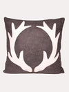 The Salty Cottage Charcoal Antler Pillow