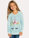 Chaser Girls' Cozy Knit Raglan Pullover