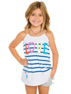 Chaser Girls' Embroidered Love Tank