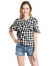 Saylor Cordella Gingham Top