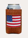 Smathers & Branson American Flag Needlepoint Can Cooler