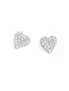 Tai Silver CZ Heart Studs