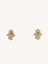 Tai Pave Mini Hamsa Earrings