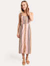 Illa Illa Striped Linen Midi Dress