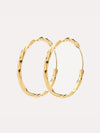 Joy Dravecky Twist It Hoop Earrings Small