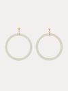 Joy Dravecky St Tropez Pearl Hoop Earrings