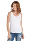 Majestic Soft Touch Flat Edge Scoop Neck Tank