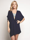 Echo Solid Open Front Caftan