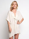 Echo Solid Open Front Caftan