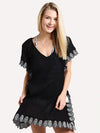 Echo Eyelet Side Tie Caftan