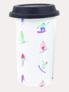 8 Oak Lane C1 12oz Travel Mug Skier Print