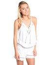 Ella Moss Juliet Solids Sleeveless Romper Coverup