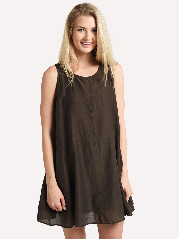 Velvet Women's Esther Silk Cotton Voile Tank Dress